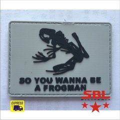 Patch Emborrachado FROGMAN (3 cores) - loja online