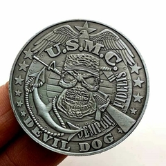 Moeda USMC Marines Corps Devil dogs Comemorativa - MILITARIA SBL 