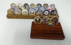 Suporte Expositor 35 Moedas em Madeira para Coleção EXPO35 - MILITARIA SBL 