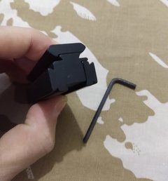 Trilho Trilho Adaptador Conversor 10 para 20mm com 2 trilhos laterais de 10mm