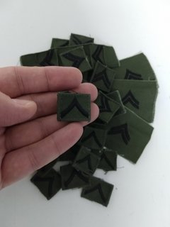 Patch Badget Divisas de Soldado e Cabo (para costurar) Selva - Par