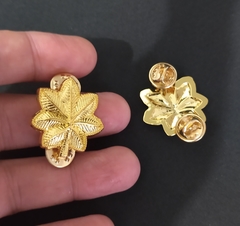 Par Insígnia Divisas Major Pin Broxe Metal - Folhada ouro - comprar online