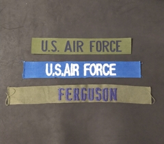 Lote USAF com 3 Patches Tarjas Tarjetas US AIR FORCE + Brinde