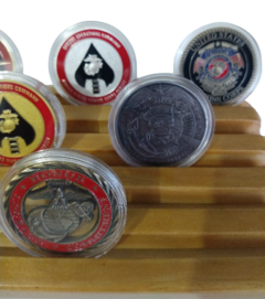 Imagem do LOTE de 6 Moedas Militares US MARINES Comemorativa Ouro