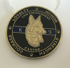 Moeda Police Dog K-9 K9 Cão Policial Homenagem Comemorativa Militar - comprar online