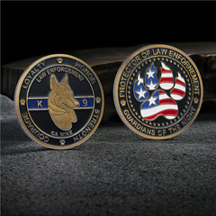 Moeda Police Dog K-9 K9 Cão Policial Homenagem Comemorativa Militar - MILITARIA SBL 