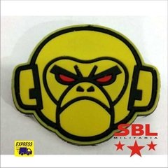 Funny Patch Emborrachado Macaco Amarelo