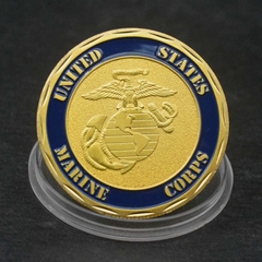 Moeda Marines Force Comando de Operações Especiais Comemorativa Ouro - comprar online