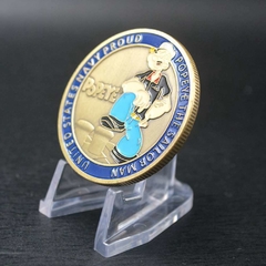 Moeda US NAVY Mascote Popai Marinha Americana Militar - MILITARIA SBL 