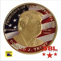 Moeda Comemorativa Presidente Trump Dourada - comprar online
