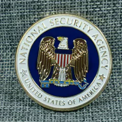 Moeda NSA Agencia Nacional de Segurança dos EUA Dourada - comprar online