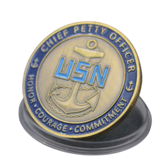 Moeda US NAVY Chief Petty Officer Mascote Popai Marinha Americana - loja online