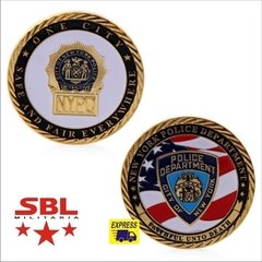Moeda NYPD Departamento de Policia de Nova York Comemorativa