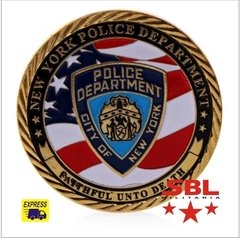 Moeda NYPD Police Departamento de Policia de Nova York Comemorativa - comprar online