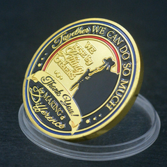 Moeda Medalha Obrigado "Você Faz a diferença" Premiação Honraria Homenagem Agradecimento Condecoração Presente Ouro - loja online