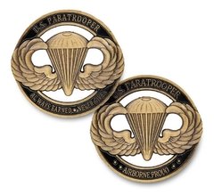 Moeda Comemorativa Airborne Paraquedista US Paratrooper Militar