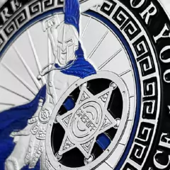 Moeda Agradecimento ao Police Officer, servidor Policial Blue Line - MILITARIA SBL 