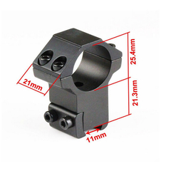 Suporte para Luneta / Lanterna, altura de 21mm em Trilho de 11mm