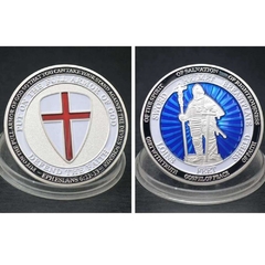 Moeda Cavaleiros Templários e Cruz - comprar online