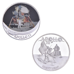 Imagem do LOTE Conjunto Estojo 5 Moedas Comemorativas 50 anos da Apollo 11 NASA