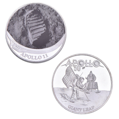 LOTE Conjunto Estojo 5 Moedas Comemorativas 50 anos da Apollo 11 NASA - loja online