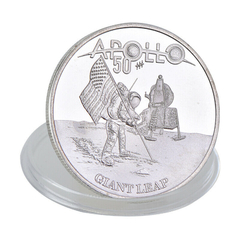 LOTE Conjunto Estojo 5 Moedas Comemorativas 50 anos da Apollo 11 NASA - comprar online