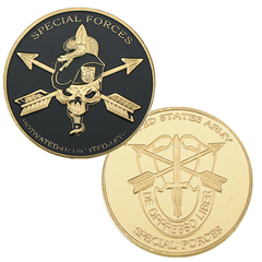 LOTE Conjunto Estojo 5 Moedas Especial Forces Militar Comemorativas dos USA