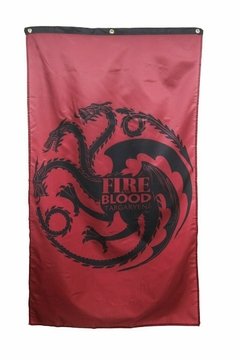 Bandeira Blood and Fire "Sangue e fogo" Game of Thrones 150 x 90 cm