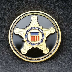 Moeda Serviço Secreto Comemorativa - MILITARIA SBL 