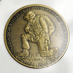 Moeda Ephesians 6:10-12 Soldado US Marines Fé