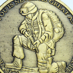 Moeda Ephesians 6:10-12 Soldado US Marines Fé - MILITARIA SBL 