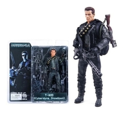 Boneco Exterminador do Futuro T-800 Terminator 2 Arnold Schwartzenegger Cyberdyne Showdown (17cm) NECA Figura de ação