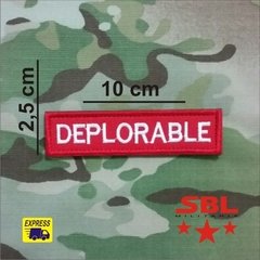 Patch Tarja "Deplorable" - comprar online