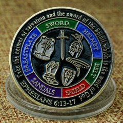 Imagem do Moeda Toda a Armadura De Deus Para Proteção, Ore Sempre! Pátima Militar