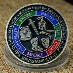 Imagem do Moeda Toda a Armadura De Deus Para Proteção, Ore Sempre! Pátima Militar