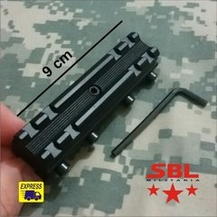 Trilho Adaptador Conversor 10 para 20 mm com 4 parafusos - comprar online