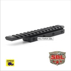 Trilho Adaptador Conversor de 10 para 20mm / 155mm - MILITARIA SBL 