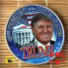 Imagem do Moeda 45th Presidente dos Estados Unidos Donald Trump