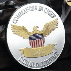 Moeda Donald J. Trump Comemorativa - Águia de Ouro EUA - comprar online