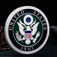 Moeda Comemorativa Valores dos Militares do Exército US ARMY