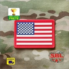 Patch Emborrachado bandeira USA Color