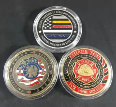 LOTE de 3 Moedas Serviços de Emergência