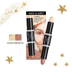 DUAL ENDED CONTOUR STICK lLIGHT/MEDIUM WET N WILD