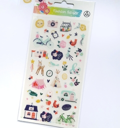 Plancha de stickers LOVE SCRAP PASTEL - Tienda Emme