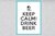 quadro decorativo moldura laqueada com vidro Keep Calm Drink Beer compra
