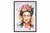 quadro decorativo moldura laqueada com vidro frida kahlo