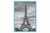 quadro decorativo moldura laqueada com vidro torre eiffel