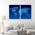 Kit Mapa mundi azul - comprar online