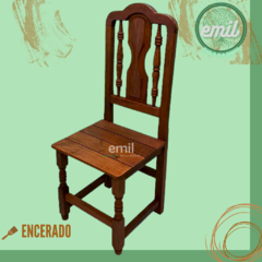Silla de Algarrobo "Tamara-Torneada" - INNOVA Muebles
