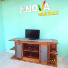 Mesa TV ALGARROBO 1.80 x 0.80 m. - INNOVA Muebles